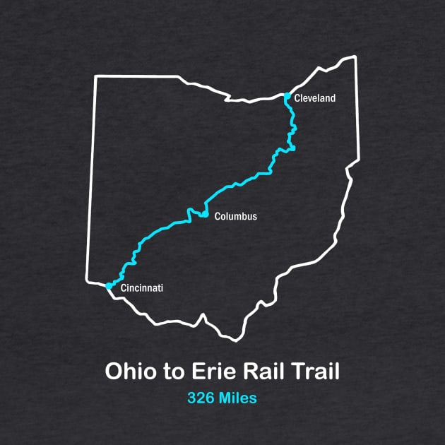 Route Map of Ohio to Erie Rail Trail by numpdog